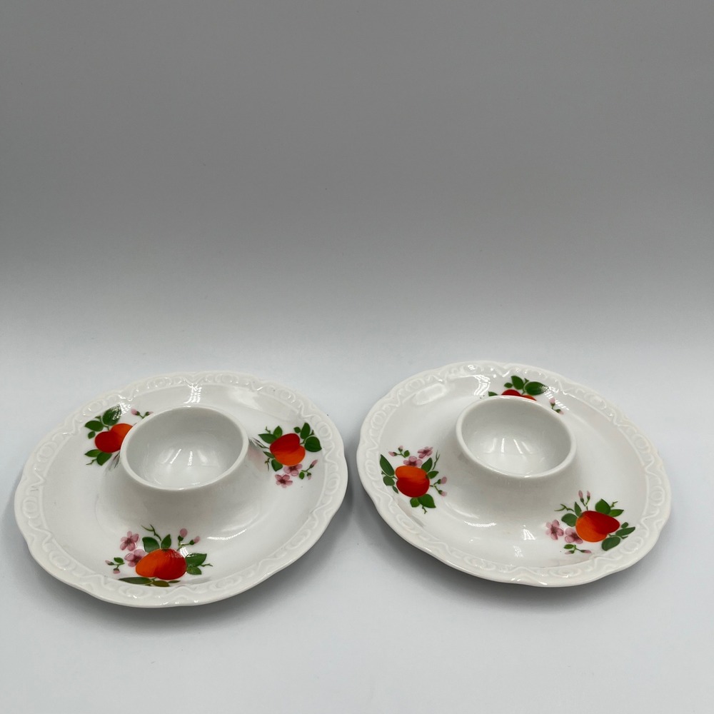 Rare Mitterteich Bavaria porcelain egg cup and saucer set